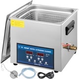 GloWiss 10L Dual Frequency Ultrasonic Cleaning Device 28/40 KHz Digital ultraschall reiniger Ultraschallreinigungsgerät Edelstahl Ultraschallreiniger with Heater Timer