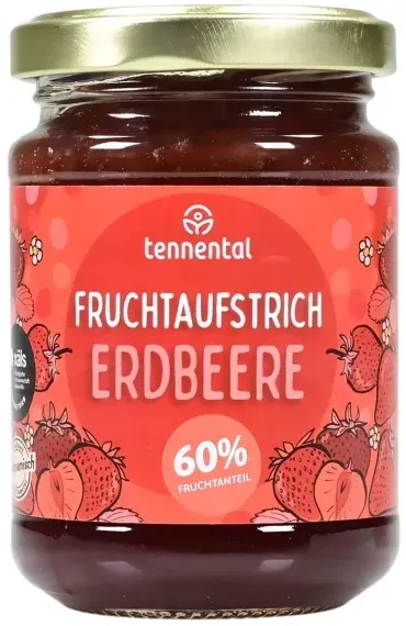 Tennental Fruchtaufstrich Erdbeere demeter