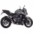 Shark exhaust SRC 4 Aluminium eloxiert schwarz schwarz