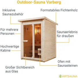 Artsauna Varberg inkl. 4,5 kW Ofen