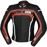 IXS Sport RS-600 1.0 Lederjacke - Schwarz/Rot/Weiß - 62