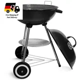 Holzkohlegrill Kugelgrill mit Deckel 41 cm Rundgrill mit R