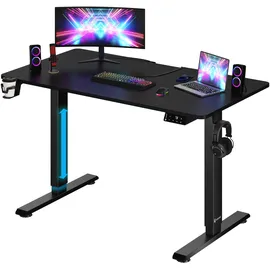 CASARIA Höhenverstellbarer Schreibtisch Schwarz