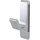 Hermeta Magnet-Mantelhaken 0150 einfach A.40mm Alu.silberf.elox.H.85mm HERMETA