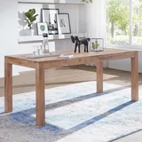 FineBuy Esstisch Massiv 120 x 60 x 76 cm Akazie Esszimmertisch Küchentisch