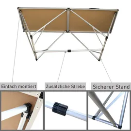 Lemodo Mehrzwecktisch 198x60 cm Flohmarkttisch
