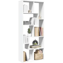 Raumteiler-Bücherregal Weiß 67x25x161,5 cm Holzwerkstoff