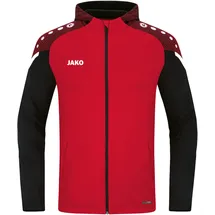 Jako Performance Kapuzenjacke Herren rot/schwarz L