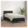vidaXL Boxspringbett 90 x 200 cm Schwarz