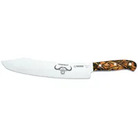 Giesser Brotmesser 25 cm Wellenschliff Orange