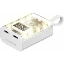 Mars Gaming MPK-10K, 10000 mAh, Lithium-Ion (Li-Ion), Quick Charge 3.0, Power Delivery 3.0, 3,7 V, 22,5 W, Weiß - Weiß