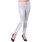 w widmann milano party fashion - Paillettenleggings für Damen, glänzende Disco Leggings im 70er Jahre Stil, für Karneval, Party Outfit