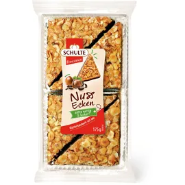 Schulte Feingebäck Große Nussecken 175 g Nussgebäck mit Schokolade Knusprige Nussecken zu Kaffee und Tee