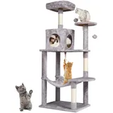 Vevor Kratzbaum Katzenkratzbaum Kletterbaum Katzenbaum Sisal 143cm Hellgrau