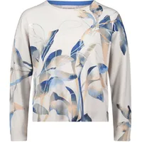 Betty Barclay Strickpullover mit Print 38, Grey/Blue | 38