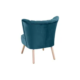 Max Winzer Sessel Alessandro Samt 70 x 80 x 66 cm Petrol