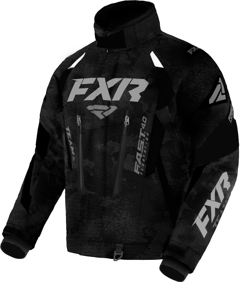 FXR Team FX 2-in-1 2023 Sneeuwscooter Jas, zwart-grijs, XL Voorman