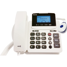 Akuvox R15P Großtasten-SIP-Telefon inkl. SOS-Sender, PoE, Telefon, Weiss
