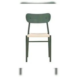 VCM Esszimmerstuhl Polly grün/natur 2er Set