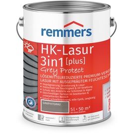Remmers HK-Lasur 3in1 Grey Protect, graphitgrau 5L