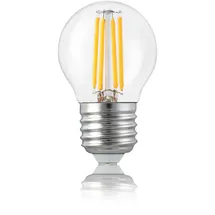 Hellum Led Birnen E27, Glühbirne E27 Warmweiß mit 4,5 Watt Mini Globe Ersatz für 40W Glühlampen 470 Lumen 2700 Kelvin, Lampe E27 für Led Beleuchtung 209112