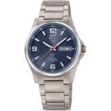 ETT Eco Tech Time EGT-11602-31M Funk-Solar Herrenuhr Everest Gents Titan/Blau