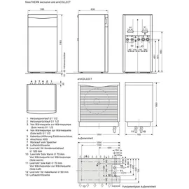 Vaillant flexoTHERM exclusive VWF 157/4 Luft/Wasser-Wärmepumpe 15,19 kW