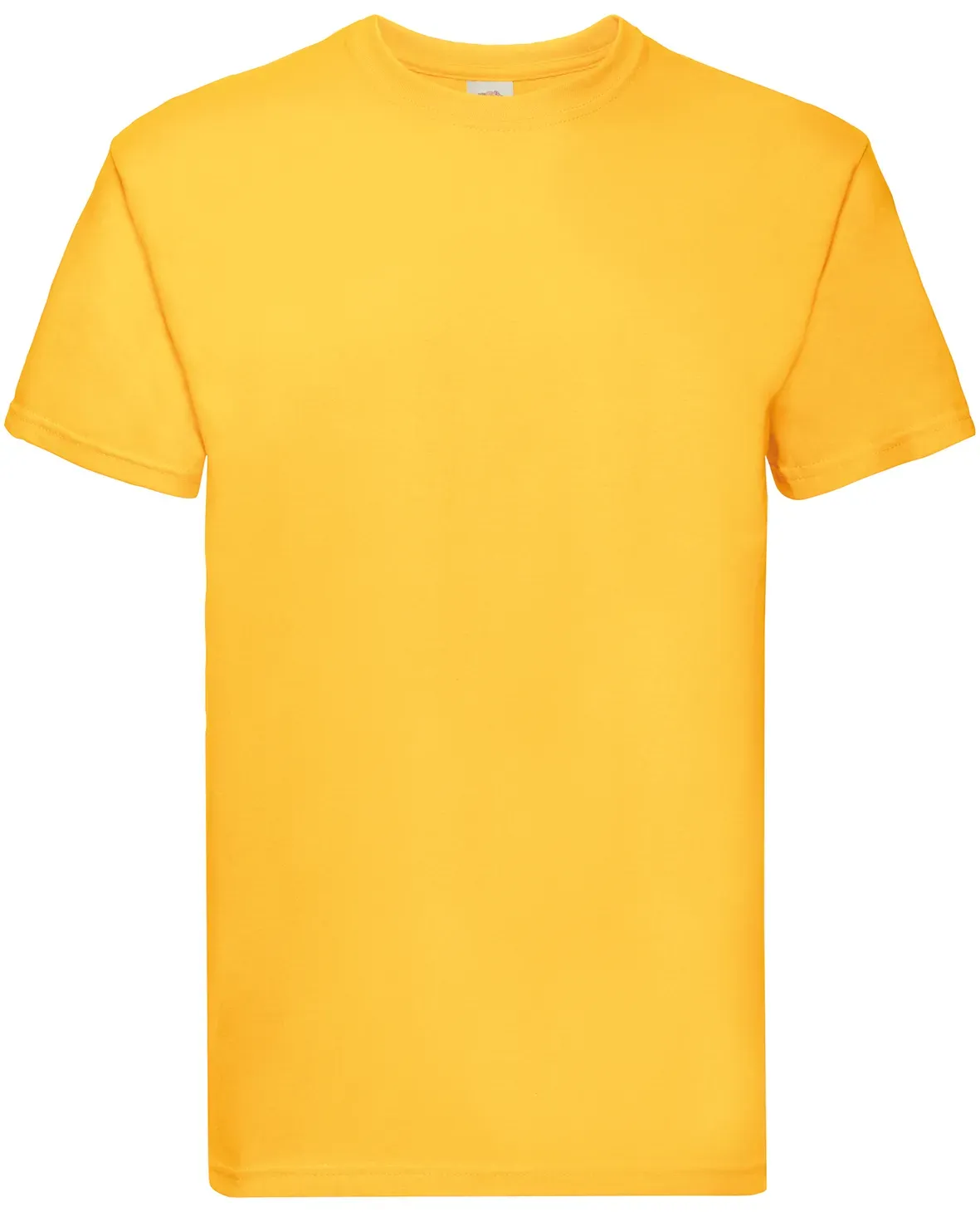 Fruit of the Loom Super Premium T - Herren Basic T-Shirt mit Rundhalsausschnitt, sonnenblumengelb, M