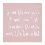 räder Cocktailservietten Wenn du verrückte...