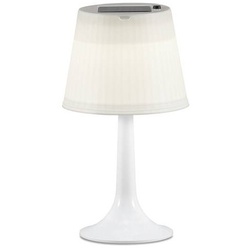 LED Solarleuchte Assisi Tischleuchte weiss,