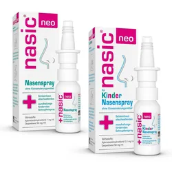 Nasic neo Nasenspray Erwachsene und Nasic neo Nasenspray Kinder