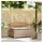 vidaXL Gartenbank 54 x 74 x 0 cm Beige