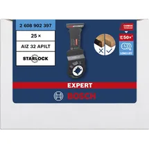 Bosch EXPERT MultiMax AIZ 32 APILT Blatt für Multifunktionswerkzeuge, 25‐tlg. Ausführung: EXPERT MultiMax AIZ 32 APILT|Paketinhalt: 25er-Pack