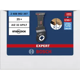 Bosch EXPERT MultiMax AIZ 32 APILT Blatt für Multifunktionswerkzeuge, 25‐tlg. Ausführung: EXPERT MultiMax AIZ 32 APILT|Paketinhalt: 25er-Pack