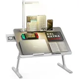 LuxusKollektion Laptoptisch Laptoptisch Betttisch LED Lampe höhenverstellbar Buchständer