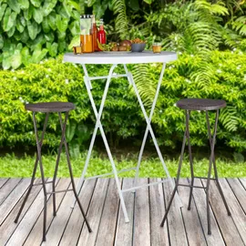 Relaxdays Barhocker BASTIAN 10020763_93 braun, 2 St.