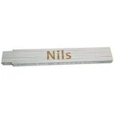 Heka Zollstock Nils 2 m, weiß