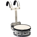 Stagg MASD-1455 Marching Snare Drum mit Carrier weiß