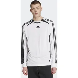T-Shirt ADIDAS ORIGINALS "TEAMGEIST LS", Herren, Gr. M, weiß, Obermaterial: 100% Polyester, Shirts