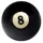 John West Billardtisch John West Billardkugel 57 mm Einzelkugel Schwarze 8