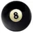 John West Billardtisch John West Billardkugel 57 mm Einzelkugel Schwarze 8