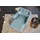 KAWOLA Relaxsessel CHARME Cord 80 x 70 x 100 cm Blau mit Kissen