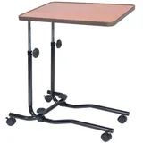 Nottingham Rehab Supplies (NRS) mobiler Betttisch mit Rollen höhenverstellbar neigbare Tischplatte