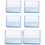 YKAFADE 16 Stück Stuhlbeinkappen Rechteckige 20x40mm Silikon Schutzkappen für Stuhlbeine Bodenschoner für Stühle Stuhlbeinschoner für Stuhlbeine Möbelfüße Pads Tischfußabdeckungen für Hartholzböden