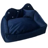 GO GIFT Hundebett XXL Granat 70 x 2 x 55 cm