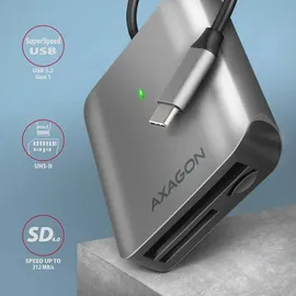 AXAGON CRE-S3C USB 3.2 Gen 1 (3.1 Gen 1) Type-C Gris