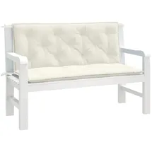 vidaXL Gartenbankauflage 120 x 50 x 7 cm melange creme 2 St.