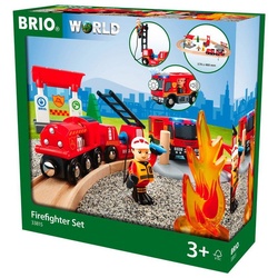 BRIO® Spielzeugeisenbahn-Set World Eisenbahn Set Bahn Feuerwehr Set 18 Teile 33815