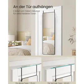 Songmics Ganzkörperspiegel 120 x 40 cm Schwarz