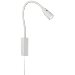 Wandleuchte Wandlampe Flexo-Spot LED Leselampe Schlafzimmerleuchte Dimmbar Weiß